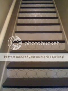 I - my painted wallpapered stairs